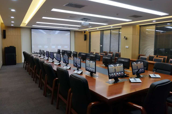 Conference room in the podium of Shaanxi Investment Building